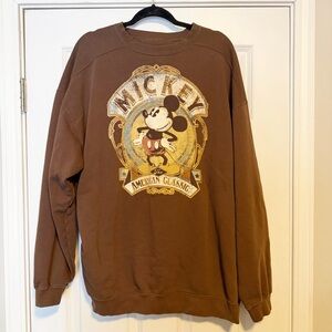 Disney Mickey oversized graphic crew neck.